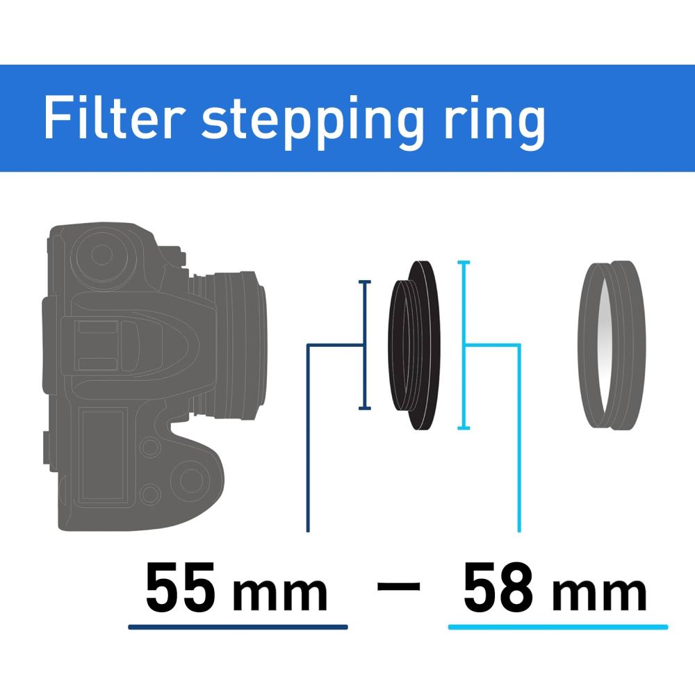 Kenko Stepping Ring 55mm - 58mm
