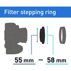 Kenko Stepping Ring 55mm - 58mm