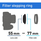 Kenko Stepping Ring 55mm - 77mm