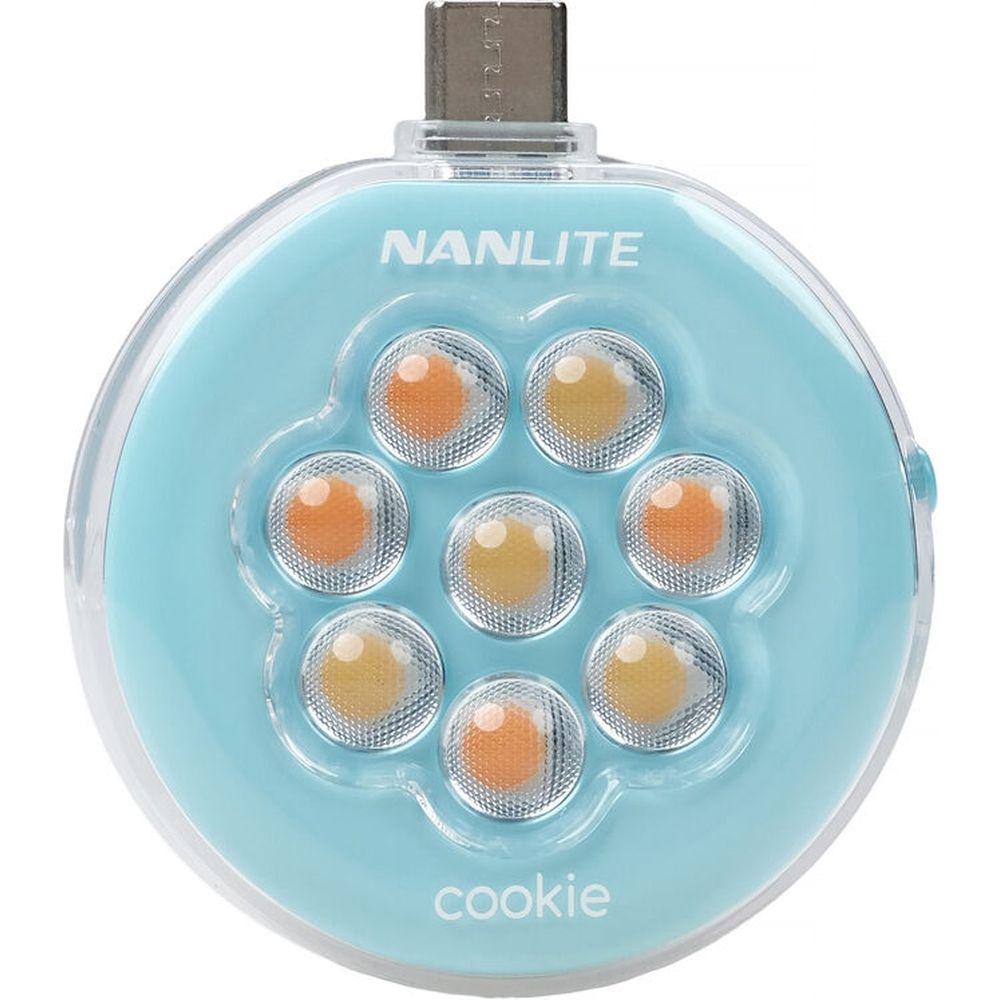 Nanlite cookie LED Mini Light (cyan blue)