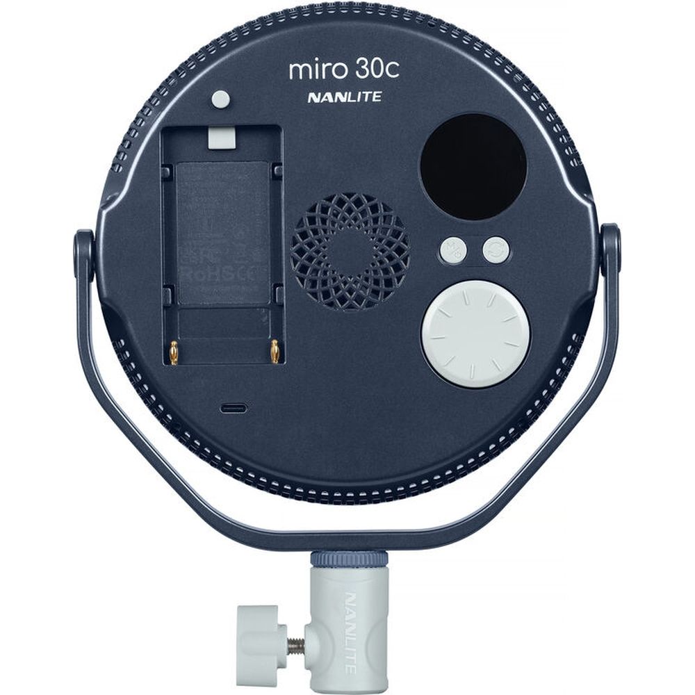 Nanlite Miro 30c LED Full-color Round Panel Light (midnight blue)