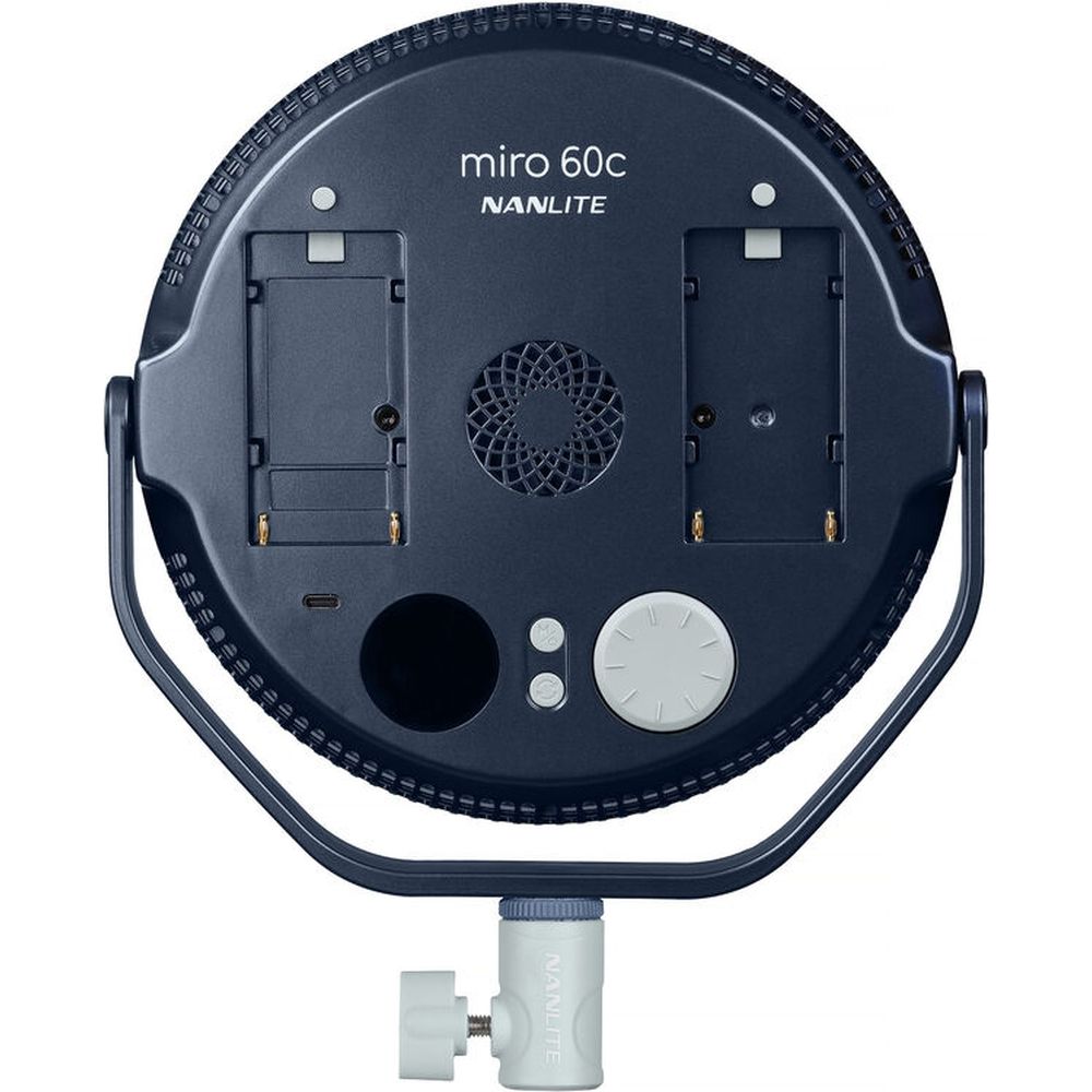 Nanlite Miro 60c LED Full-color Round Panel Light (midnight blue)