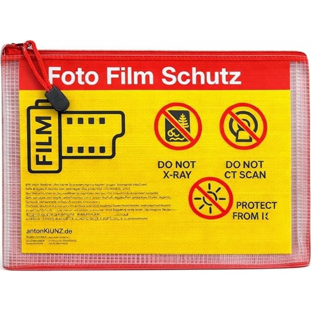 Domke Filmguard Foto Film Protection A5 Bag for 10 x 35mm / 120mm Film - Red