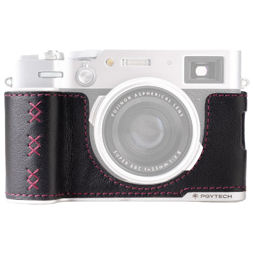 PGYTECH Leather Camera Case for Fujifilm X100VI – Midnight Back