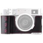 PGYTECH Leather Camera Case for Fujifilm X100VI – Midnight Back