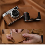 PGYTECH Leather Camera Case for Fujifilm X-M5 – Clay Brown
