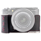 PGYTECH Leather Camera Case for Fujifilm X-M5 – Midnight Black