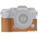 PGYTECH Leather Camera Case for Fujifilm X-T5 – Clay Brown