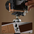 PGYTECH Leather Camera Case for Fujifilm X-T5 – Clay Brown