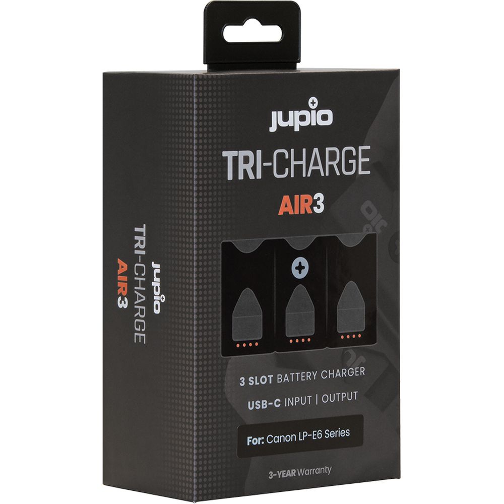 Jupio Tri-Charge AIR3 Canon LP-E6 Series
