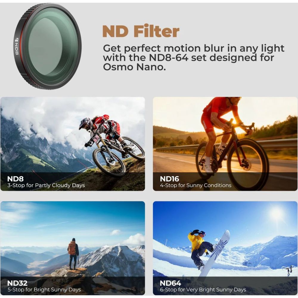 Freewell DJI Osmo Nano Filters Standard Day - 4Pack