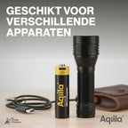 Aqiila 18650 USB-C Rechargable Battery 3.7V 2000mAh Li-Ion (1x)