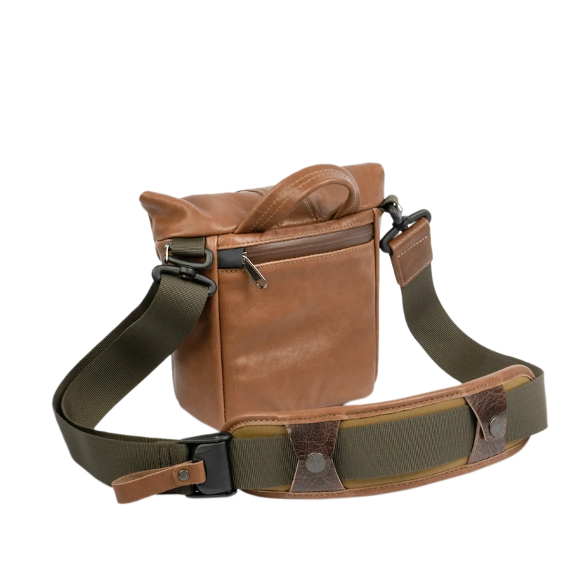 Wotancraft Pilot Travel Camera Bag 2L – Brown Leather
