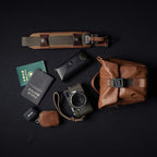 Wotancraft Pilot Travel Camera Bag 2L – Brown Leather