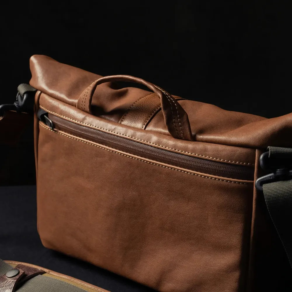 Wotancraft Pilot Travel Camera Bag 7L – Brown Leather