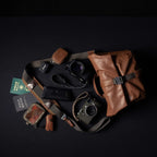 Wotancraft Pilot Travel Camera Bag 7L – Brown Leather