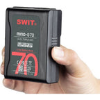 SWIT Mino-S70 USB-C 70Wh pocket mini battery, USB-A/USB-C/D-tap, V-Mount