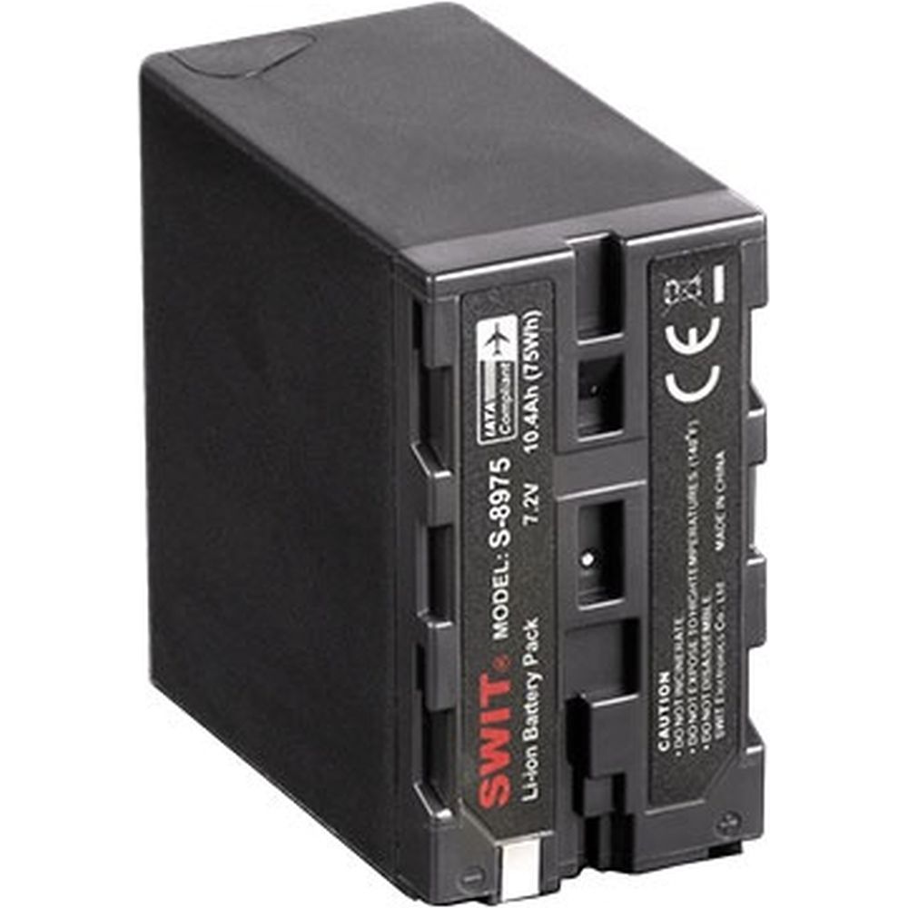 SWIT S-8975 75Wh/10.4Ah NP-F-type (Sony L-series) DV battery with DC-pole in/output