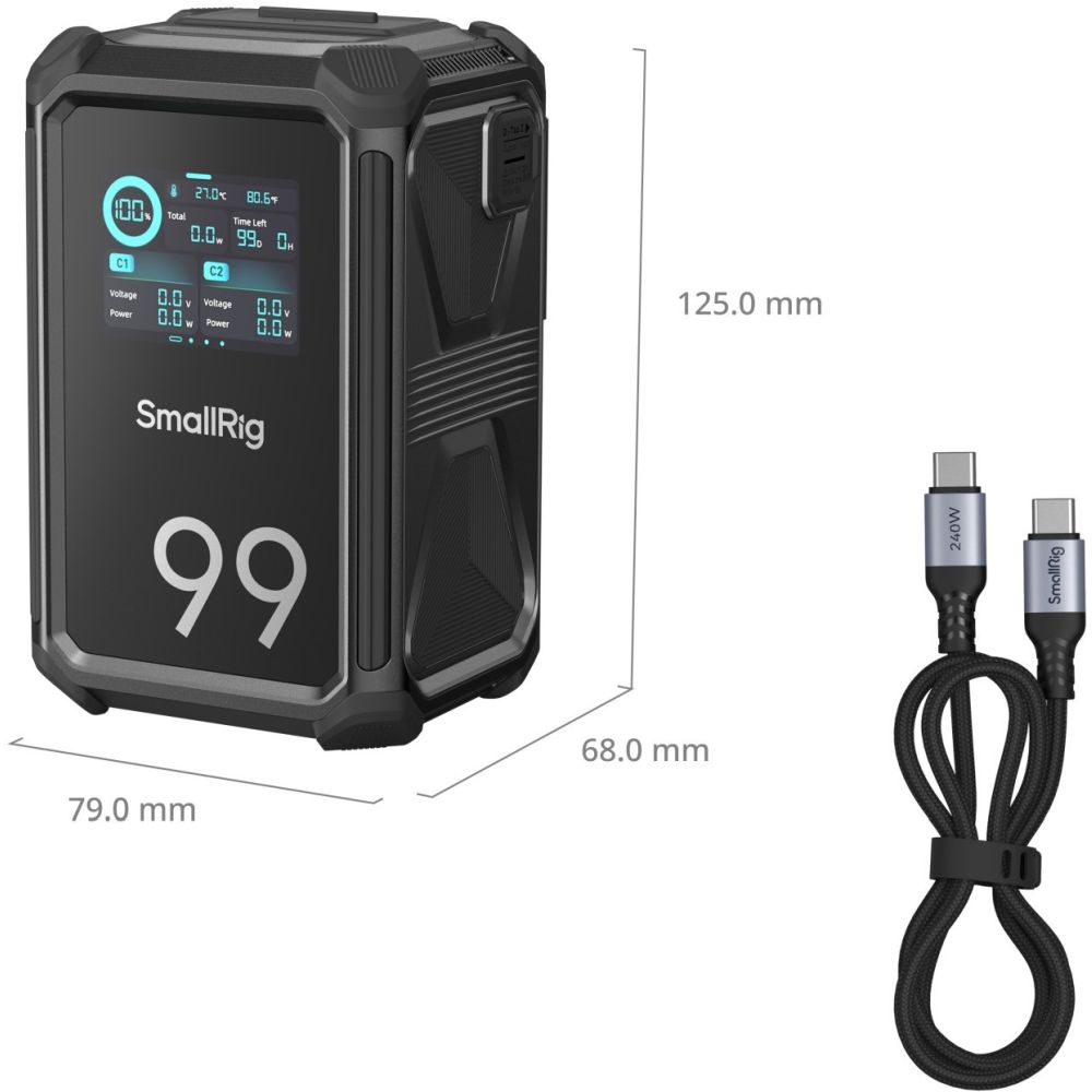 SmallRig 4984 X99 X-Touch Smart V-mount Battery Triple Proof