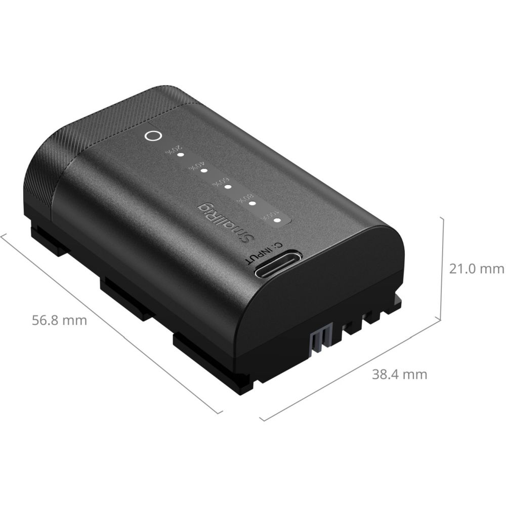 SmallRig 5298 Canon LP-E6P USB-C Camera Battery with Power Display