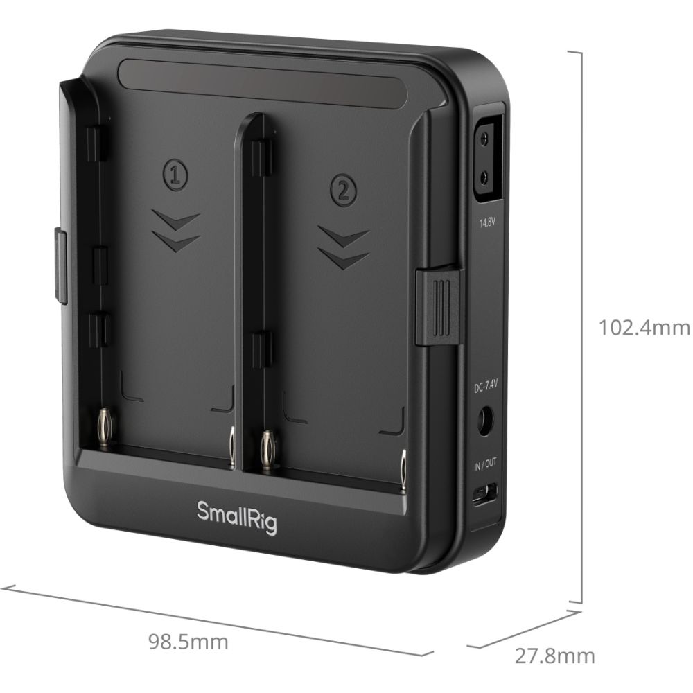 SmallRig 5536 Adapter Plate for NP-F Type Batteries (Supports UPS)
