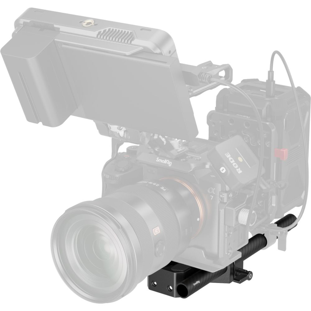 SmallRig 5609 Bottom Mount Plate with Dual 15mm Rod Clamp