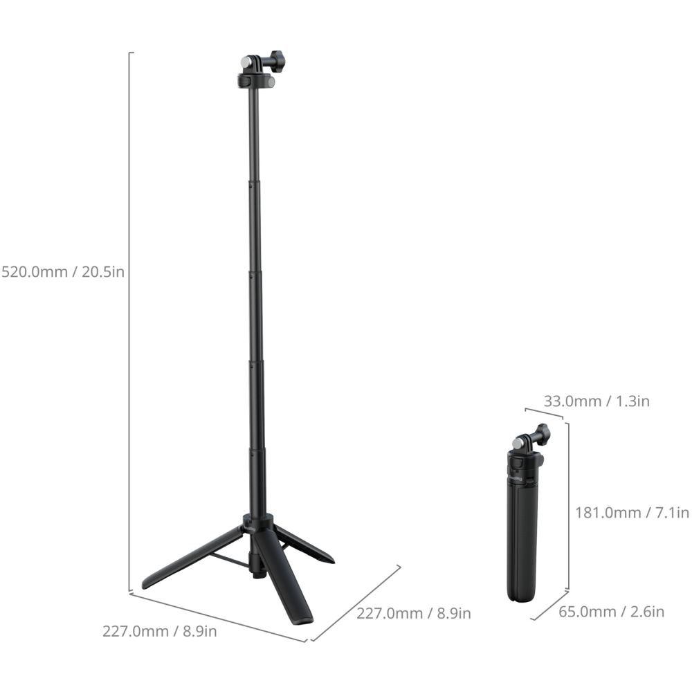 SmallRig 5725 Grip-Tripod for Action Cameras