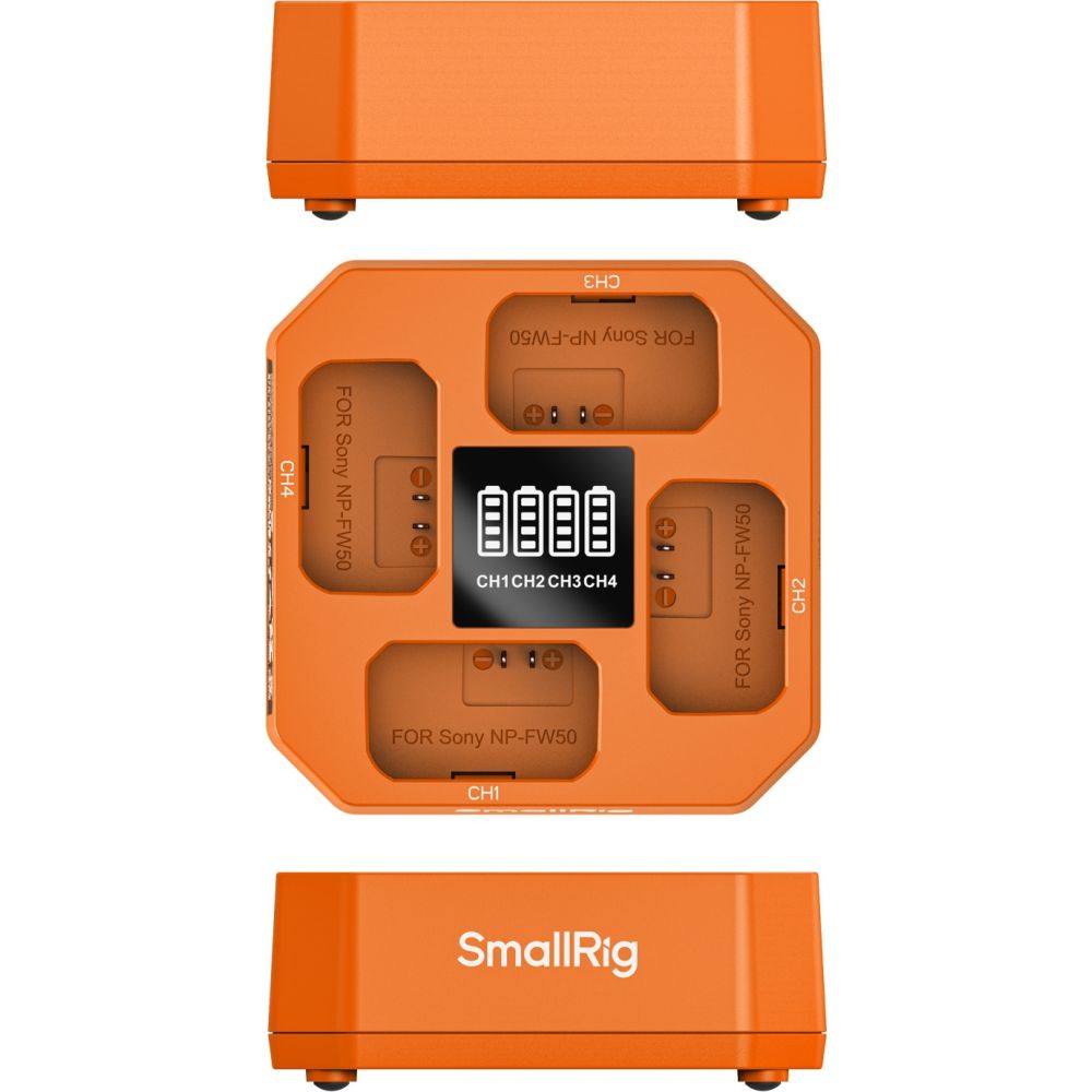 SmallRig 5749 Four-Channel Camera Battery Charger for NP-FW50