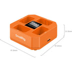 SmallRig 5749 Four-Channel Camera Battery Charger for NP-FW50
