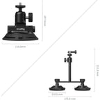 SmallRig 5843 Vehicle Suction Cup Support Kit for Action Cameras