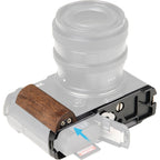 SmallRig 5945 L-Shaped Mount Plate with Wooden Handle for Panasonic S9