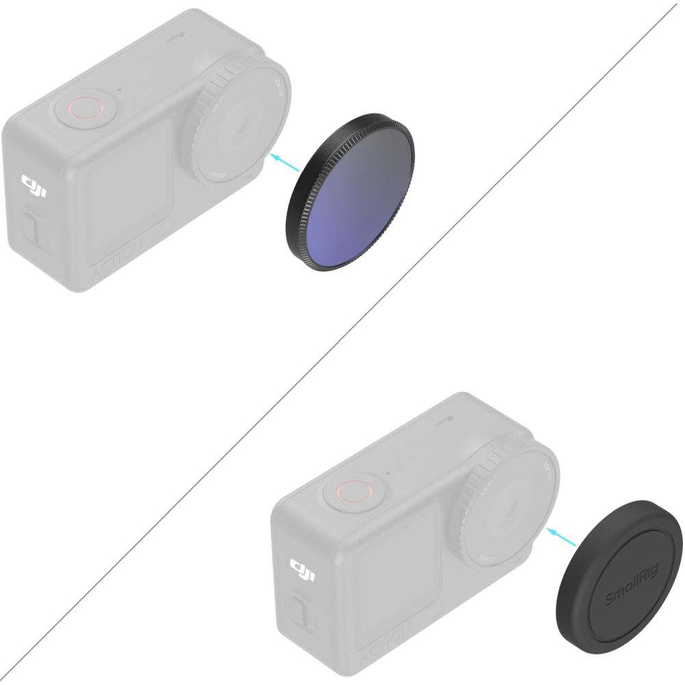 SmallRig 6086 1/4 Effect Black Mist Filter for DJI Osmo Action 6