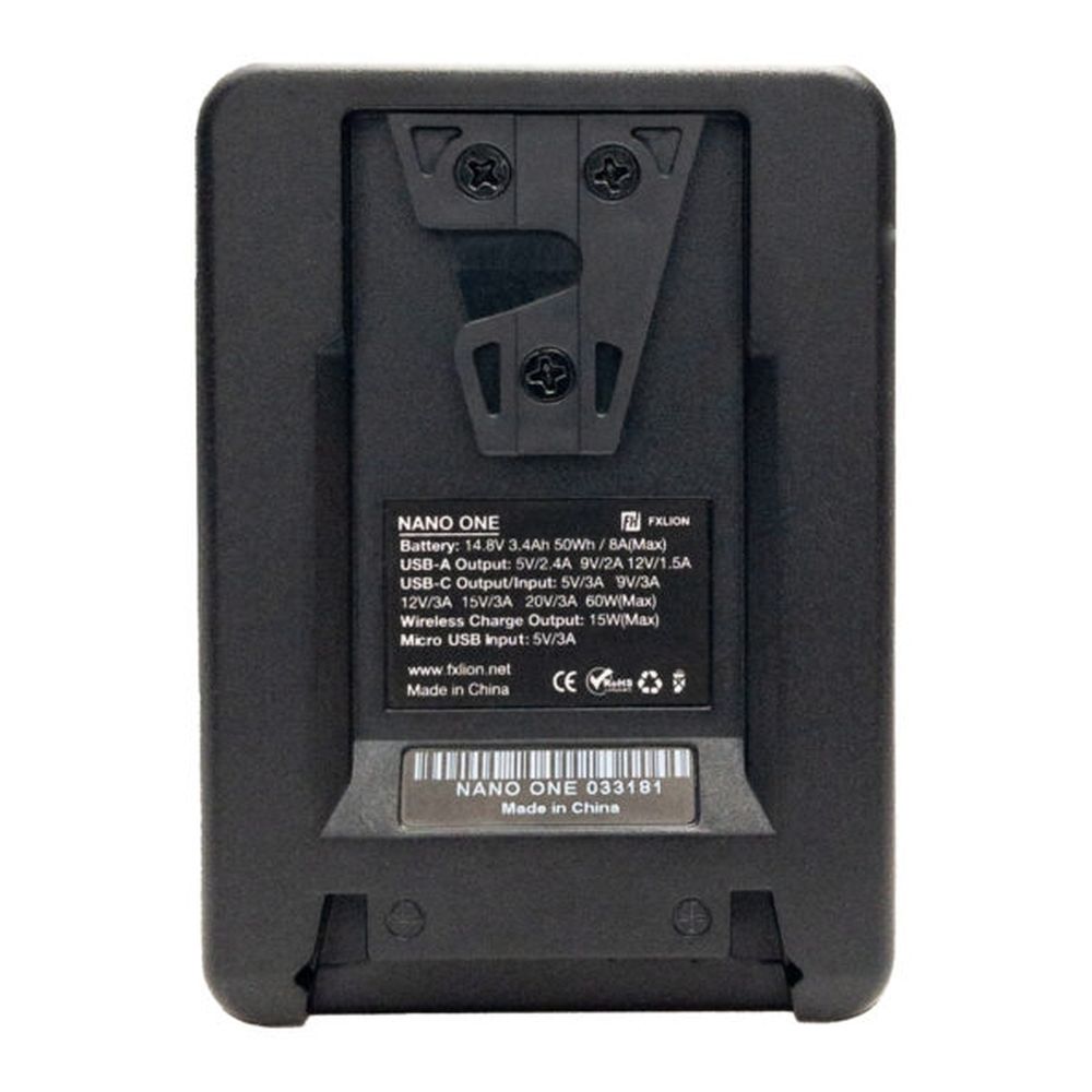 Fxlion Nano One 50Wh 14.8V Wireless V-mount Battery - 2-pack