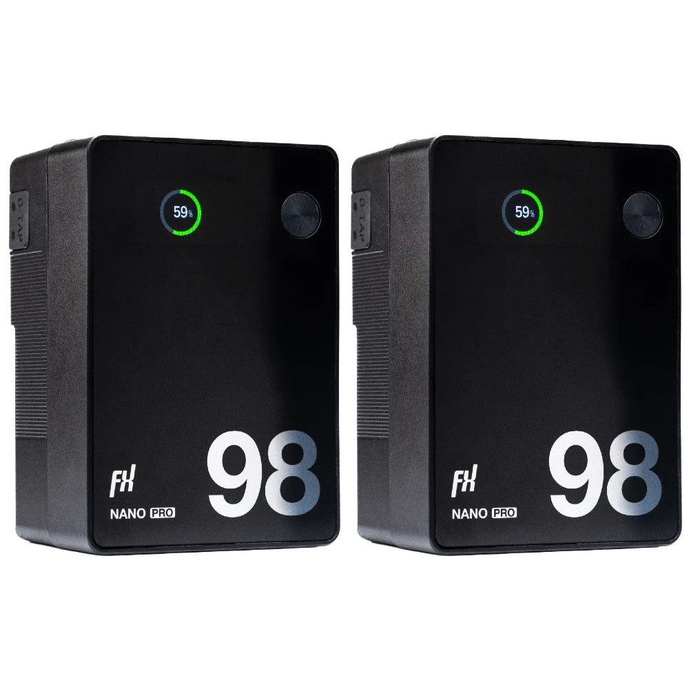 Fxlion Nano Pro 98Wh V-Mount Battery PD 100W 2-Pack