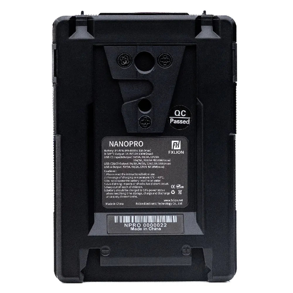 Fxlion Nano Pro 98Wh V-Mount Battery PD 100W 2-Pack