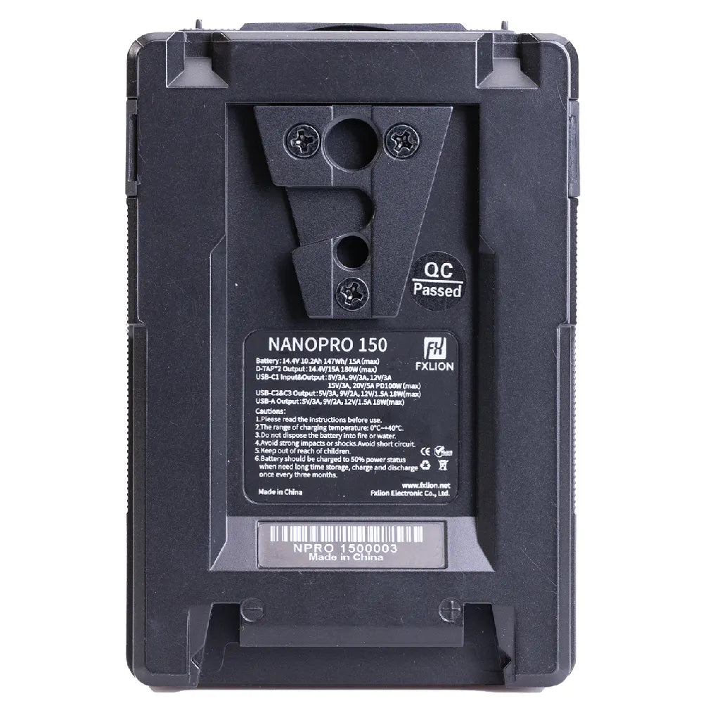 Fxlion Nano Pro 147Wh V-Mount Battery PD 100W 2-Pack