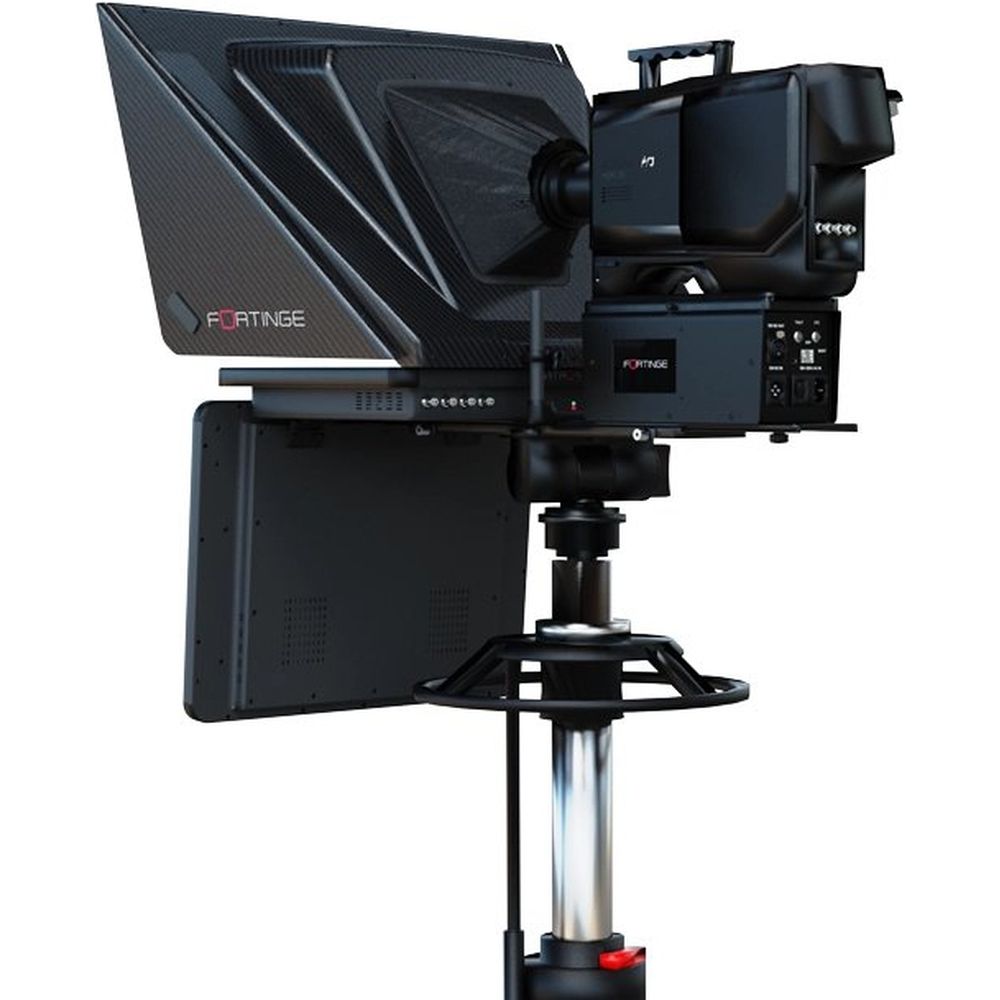 Fortinge VEGA 21 inch carbon hood teleprompter system for eng / studio cameras