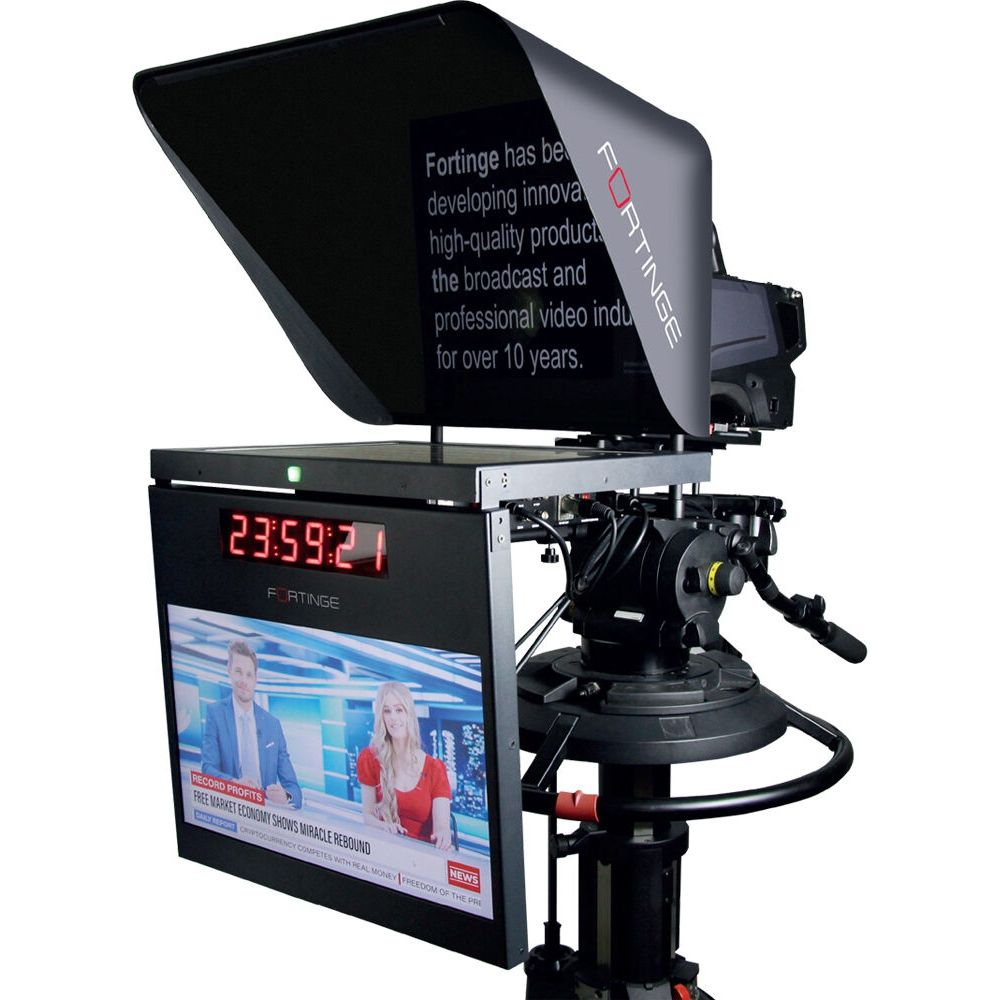 Fortinge ERA IP 21-HB 21 inch high brightness studio teleprompter with ip input