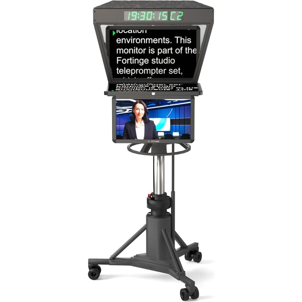 Fortinge ROBO IP 21 inch studio teleprompter with ip input for ptz cameras