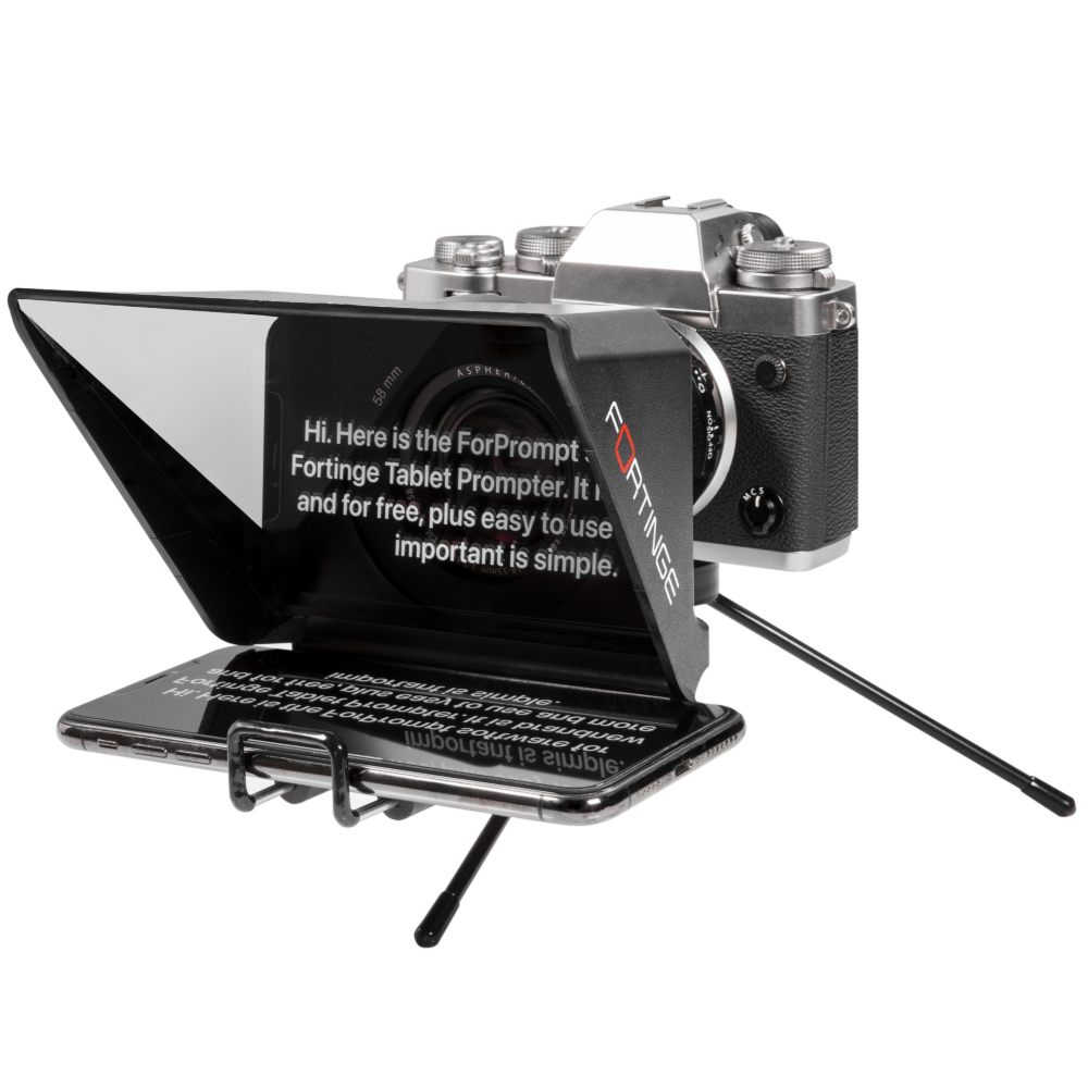 Fortinge MIA-XL Mobile Teleprompter for DSLR, Smartphone and PC