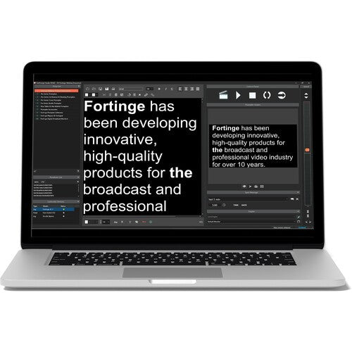 Fortinge ForPrompt Xpress Teleprompter Software - Download Version