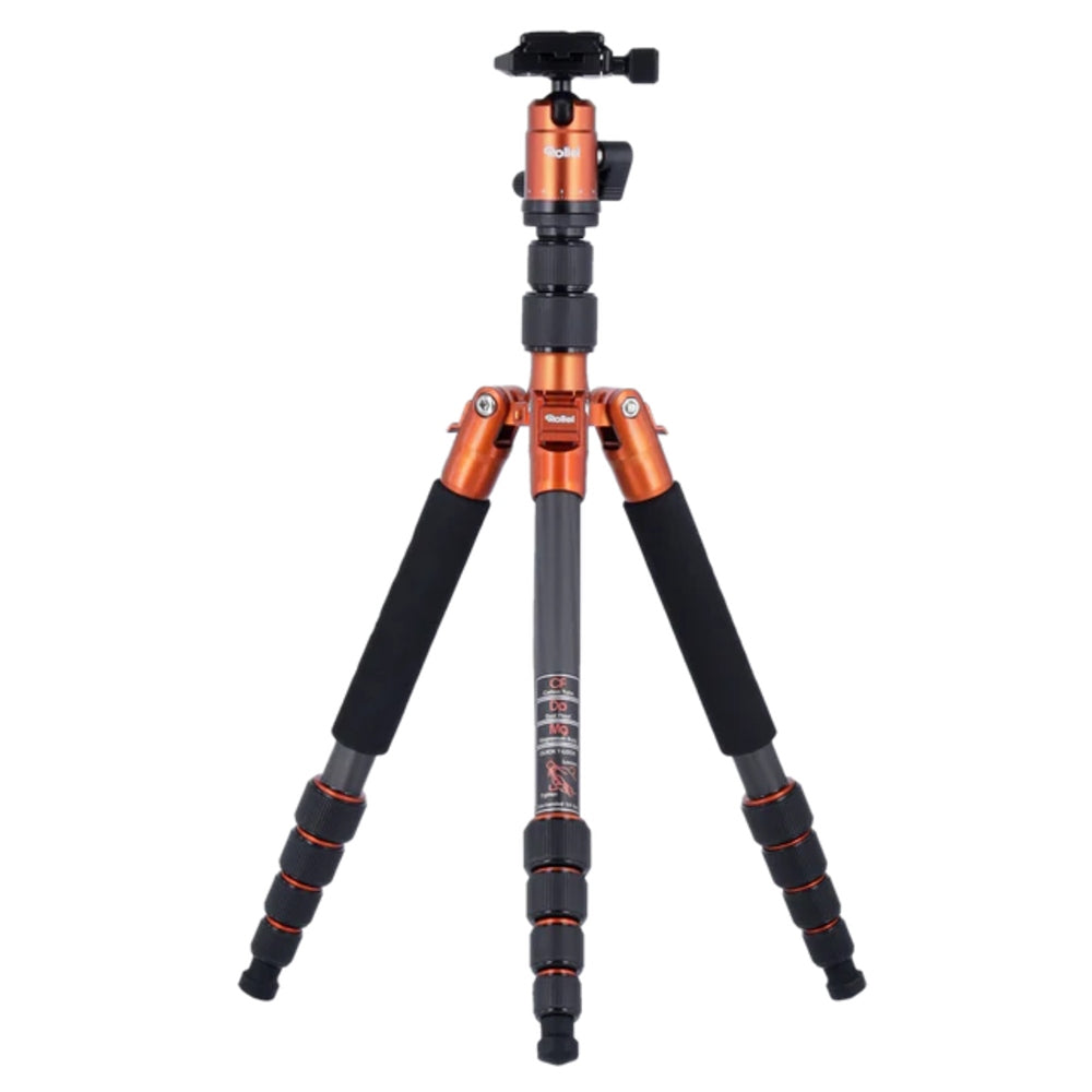 Rollei Compact Traveler No.1 Carbon Tripod Travel Tripod V2 - Orange