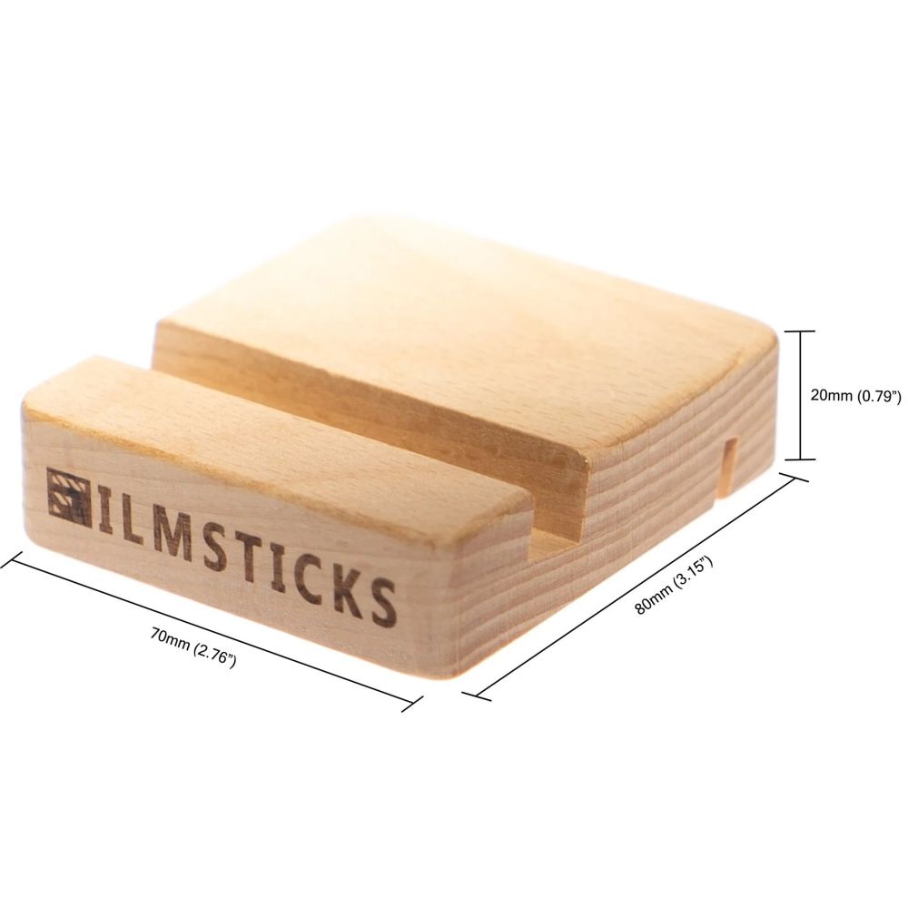 Filmsticks Wooden Stand holder for Smart Phones and Clapperboard