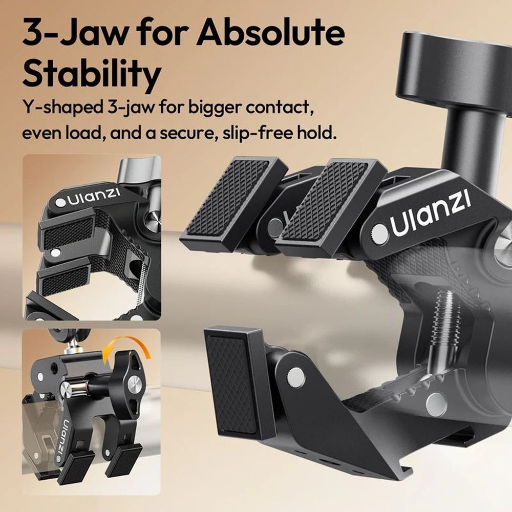 Ulanzi CO78 Super Clamp Pod Kit (Super Clamp & Magic Arm with Dual Ball Head Kit)