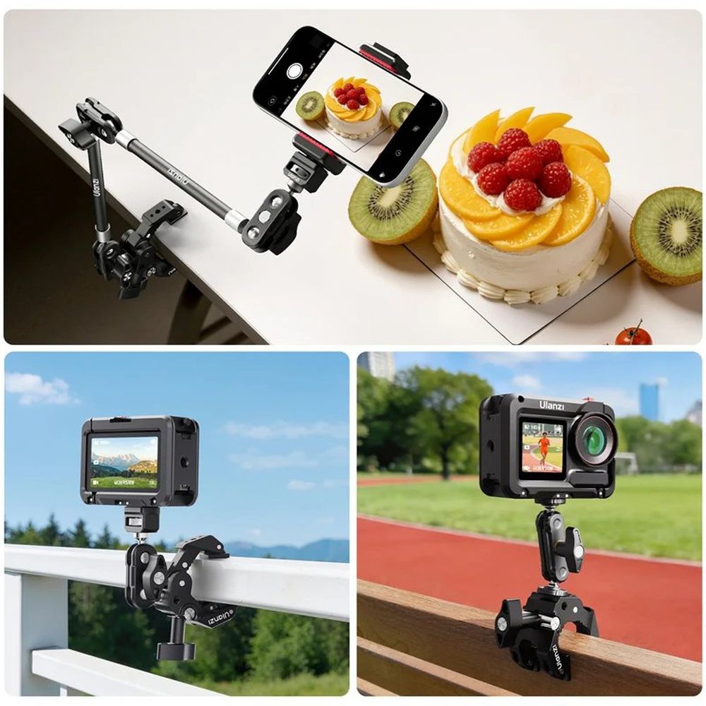 Ulanzi CO78 Super Clamp Pod Kit (Super Clamp & Magic Arm with Dual Ball Head Kit)