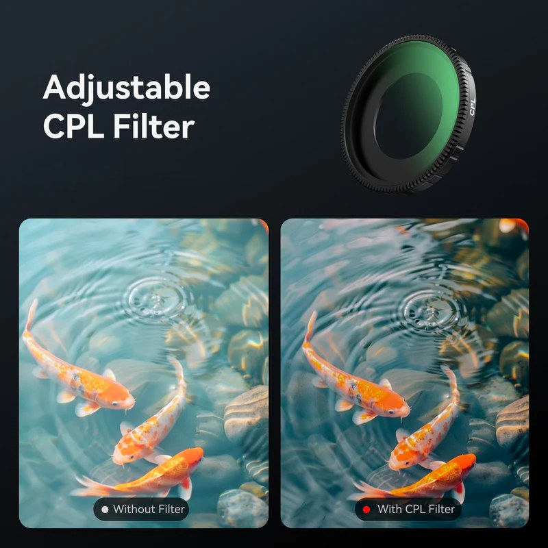 Telesin CPL+/ND8/16/32 Filter Kit for DJI Osmo Nano