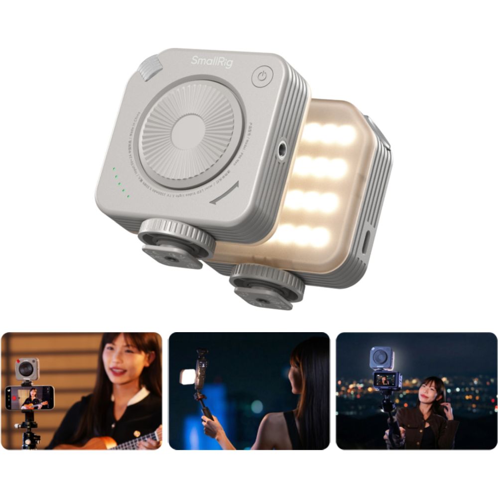 SmallRig 5820 P96 Neo mini LED Video Light, Morandi Gray