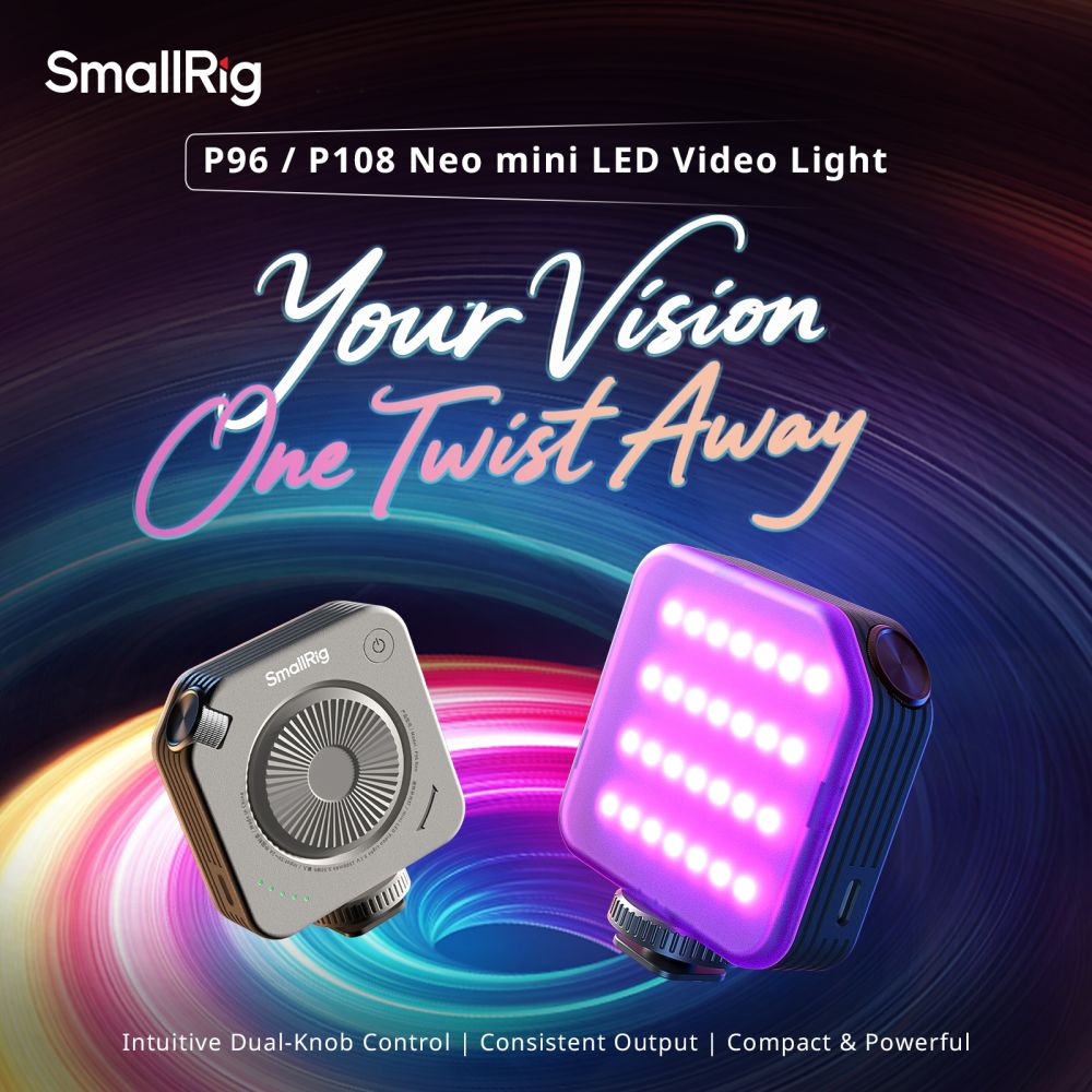 SmallRig 5820 P96 Neo mini LED Video Light, Morandi Gray