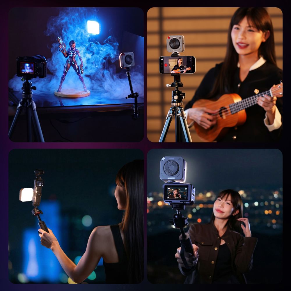 SmallRig 5820 P96 Neo mini LED Video Light, Morandi Gray
