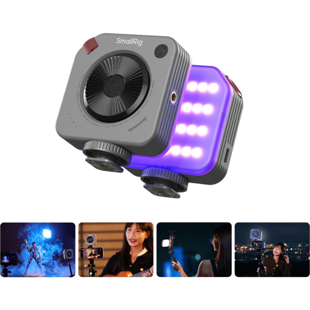 SmallRig 5821 P108 Neo mini LED Video Light, Nebula Gray